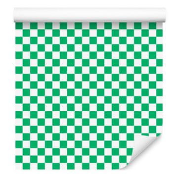 Tapeta z vzorcem šahovnice za dnevno sobo in spalnico 50x1000 cm
