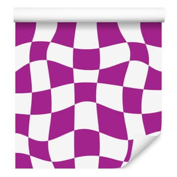 Ozadje Brezplačna šahovnica vijolična in bela, vijolično ozadje 50x1000 cm
