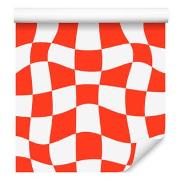 Ozadje Brezplačna šahovnica rdeča, koralno ozadje 50x1000 cm