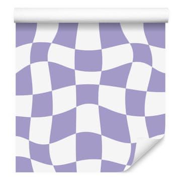 Brezplačna tapeta šahovnica modra, svetlo siva sredina 50x1000 cm