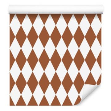 Tapeta Harlequin Diamonds oranžna in svetlo siva 50x1000 cm