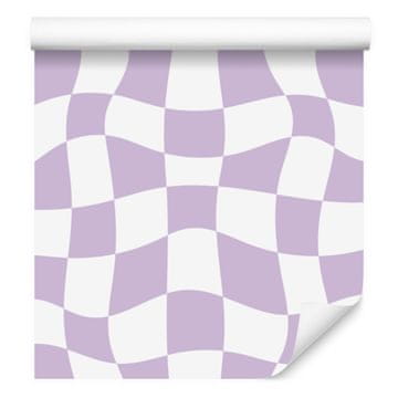 Fototapeta Casual šahovnica bela in sivka 50x1000 cm