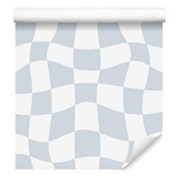 Fototapeta Casual šahovnica bela in svetlo siva 50x1000 cm