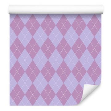 Tapeta Pastel Diamonds Lavender and Purple za dnevno sobo in spalnico 50x1000 cm