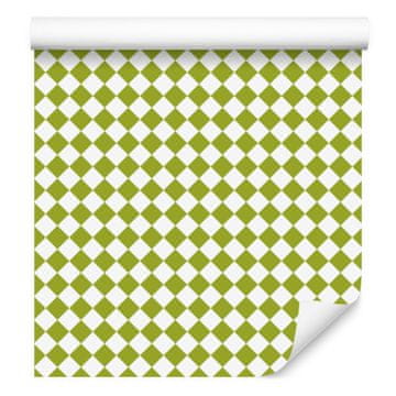 Geometrična tapeta z rombi, rumena in bež, za dnevno sobo in spalnico 50x1000 cm