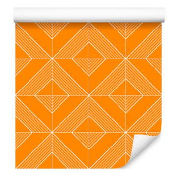 Geometrična tapeta z zlatim rombom, zlato ozadje 50x1000 cm