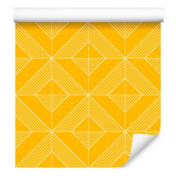 Geometrična tapeta z zlatim rombom, zlata sredina 50x1000 cm