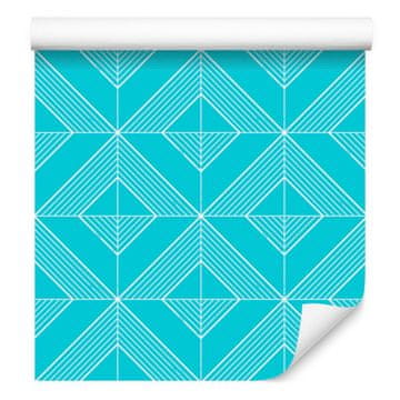 Tapeta Geometrični rombi celadon, celadon ozadje 50x1000 cm