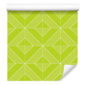 Geometrična tapeta z rombi limeta, limeta ozadje 50x1000 cm