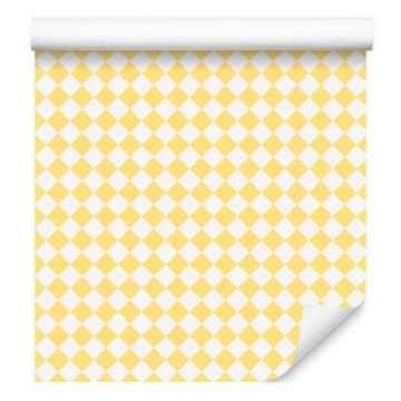 Geometrijski diamanti v kremno-beli barvi za dnevno sobo in spalnico 50x1000 cm