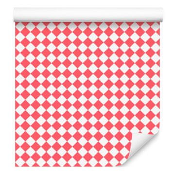 Geometrična tapeta z rombi in koralnim vzorcem za dnevno sobo in spalnico 50x1000 cm