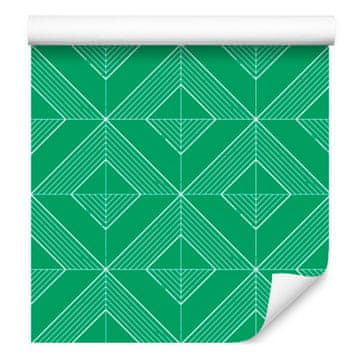 Geometrična tapeta z morskimi rombi, morsko središče 50x1000 cm
