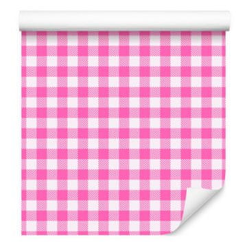 Tapeta blago z vzorcem pudrasto roza, spodnji del pudrasto roza 50x1000 cm
