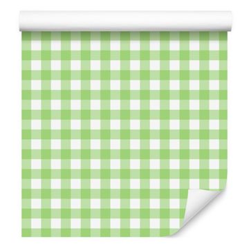 Tapeta iz blaga z vzorcem limete in bele barve za dnevno sobo in spalnico 50x1000 cm