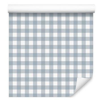 Tapeta iz blaga z vzorcem svetlo sive in bele barve za dnevno sobo in spalnico 50x1000 cm