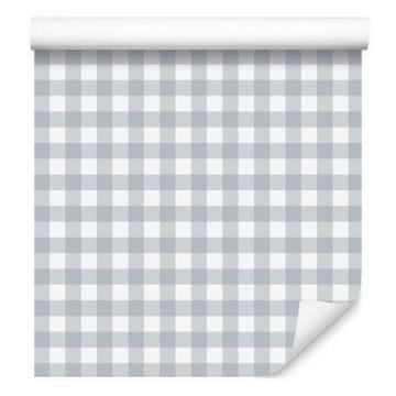 Svetlo siva tapeta z vzorcem blaga za dnevno sobo in spalnico 50x1000 cm