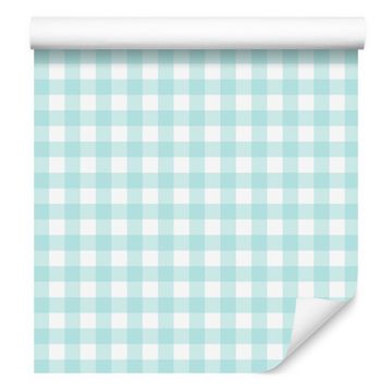 Tapeta iz blaga z vzorcem bele in celadon barve za dnevno sobo in spalnico 50x1000 cm