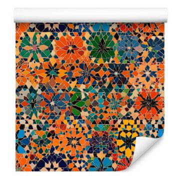 Mehiška mozaična tapeta oranžna in rjava 50x1000 cm