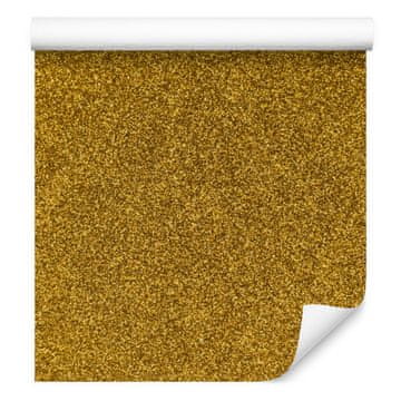 Zlata in okrna bleščeča tapeta za dnevno sobo in spalnico 50x1000 cm