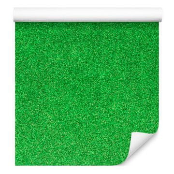 Bleščeče zelene tapete, zeleno ozadje za dnevno sobo in spalnico 50x1000 cm