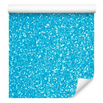 Turkizna in celadon bleščeča tapeta za dnevno sobo in spalnico 50x1000 cm