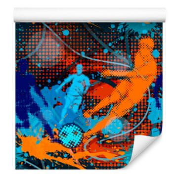 Slikana nogometna tapeta za dnevno sobo in spalnico 50x1000 cm