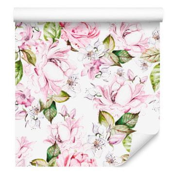 Tapeta Pastel Roses za dnevno sobo in spalnico 50x1000 cm