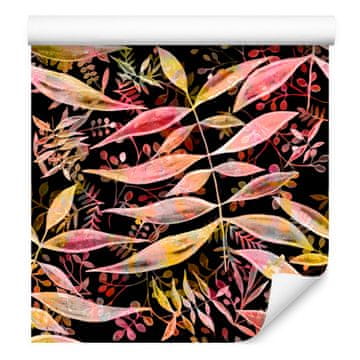 Tapeta z gozdnimi rastlinami za dnevno sobo in spalnico 50x1000 cm