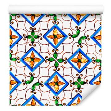 Tapeta z orientalskim mozaičnim vzorcem za dnevno sobo in spalnico 50x1000 cm