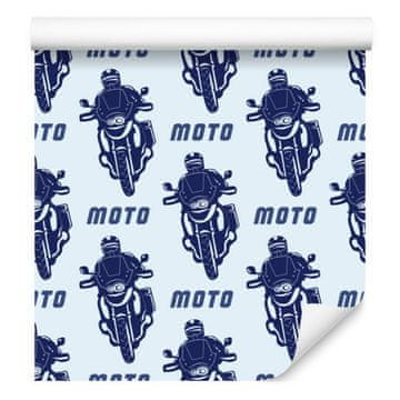 Moderna tapeta z motivom motorjev za dnevno sobo in spalnico 50x1000 cm