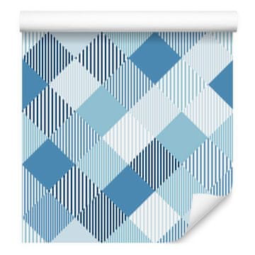 Geometrična in pisana tapeta z rombi za dnevno sobo in spalnico 50x1000 cm