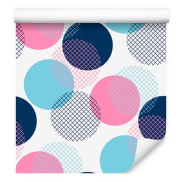 Moderna tapeta s pisanimi pikami za dnevno sobo in spalnico 50x1000 cm