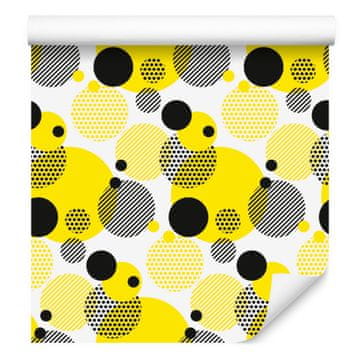 Geometrijska in pikčasta tapeta za dnevno sobo in spalnico 50x1000 cm