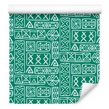 Polinezijska tapeta z geometrijskim morskim vzorcem 50x1000 cm