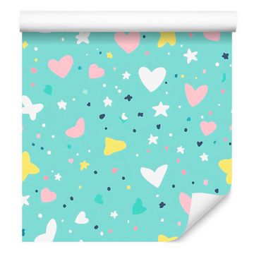 Tapeta Love Mint 50x1000 cm