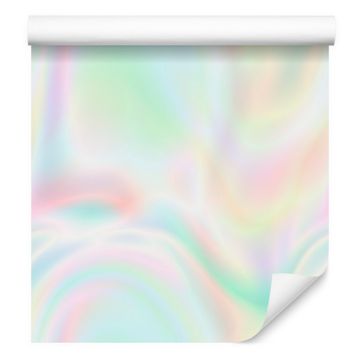 Tapeta za ozadje z belim in mint gradientom za dnevno sobo in spalnico 50x1000 cm