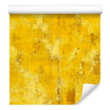 Starano zlato rumena tapeta za dnevno sobo in spalnico 50x1000 cm