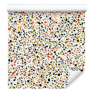 Tapeta Terrazzo svetlo siva, bež in krem 50x1000 cm