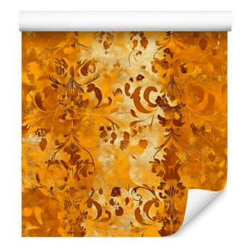 Tapeta Starano Zlato, Zlata, Krem in Oranžna, 50x1000 cm