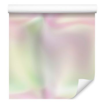 Ozadje tapete s svetlo sivim, belim in limetnim gradientom 50x1000 cm