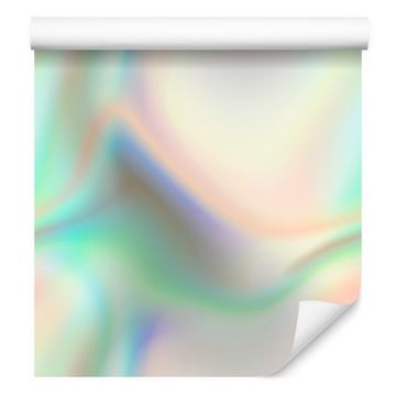 Ozadje za stenske tapete s svetlo sivim in krem gradientom 50x1000 cm