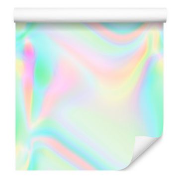 Tapeta Ozadje z belim, metinim in celadon gradientom 50x1000 cm