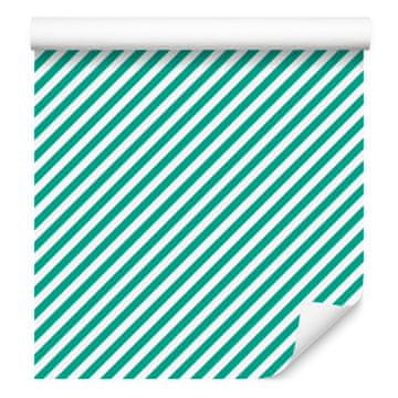 Tapeta Morske in metine črte, metino ozadje za dnevno sobo in spalnico 50x1000 cm