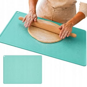 GE SILIKONSKA PLOŠČA 70X50 CM TURKIZNA Z PROTIDRSNO PODLOGO