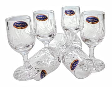 Marika Kristalni kozarci za vodko 25 ml Frozen Leaf