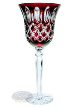 Marika Kozarci za vino iz rubinastega kristala 280 ml Krata Olive