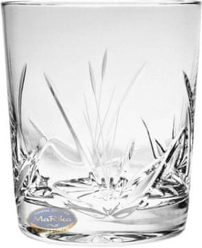 Marika crystal Ekskluzivni kristalni kozarci za viski 280 ml Frozen Leaf - komplet 6 kosov