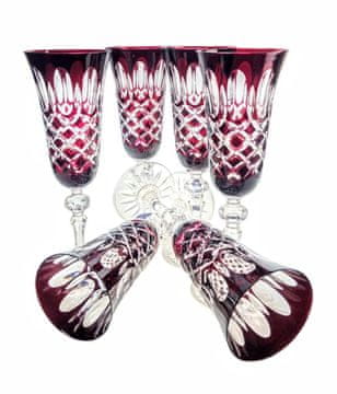 Marika Kozarci za šampanjec Ruby Crystal 150 ml Olive Grid