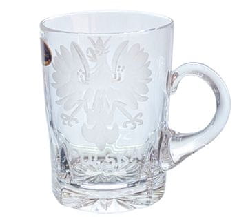 Marika Kristalni kozarec za vodko z graviranim poljskim orlom 80 ml