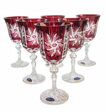 Marika Kozarci za vino Ruby Crystal 220ml Olive Grinder 6 kosov